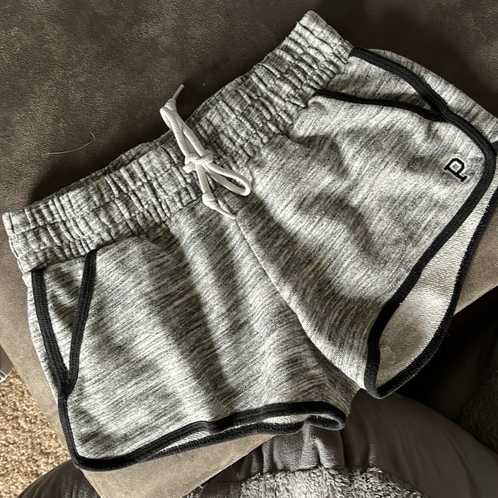 PINK shorts, gray with black line accents